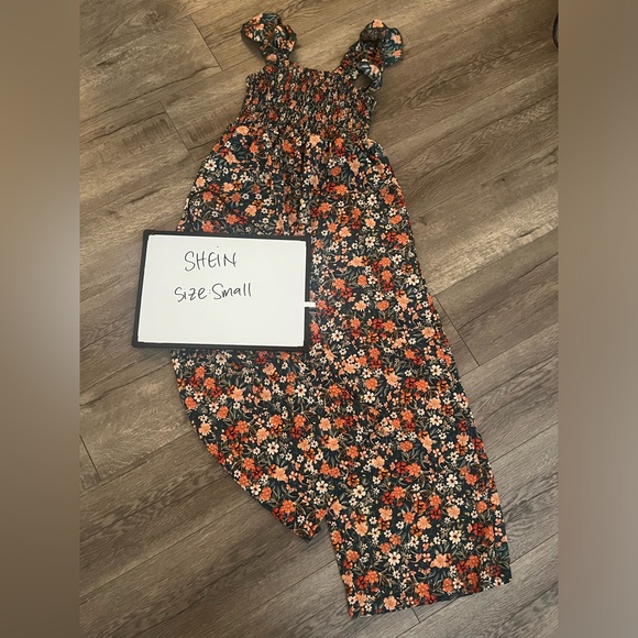 SHEIN maternity Jumpsuit - Black and Orange - Picture 1 of 1